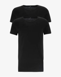 2-pack of men's black James crew-neck T-shirts by Alan Red