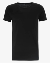 Men's black James crew-neck T-shirt by Alan Red, front view