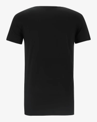 Men's black James crew-neck T-shirt by Alan Red, back view