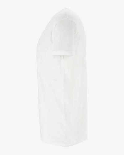 Men's white Dean V-neck T-shirt by Alan Red, side view