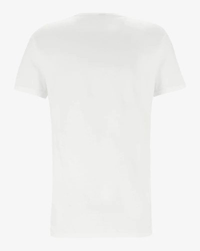 Men's white Dean V-neck T-shirt by Alan Red, back view