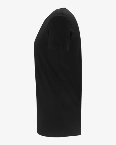Men's black Dean V-neck T-shirt by Alan Red, side view