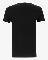 Men's black Dean V-neck T-shirt by Alan Red, back view