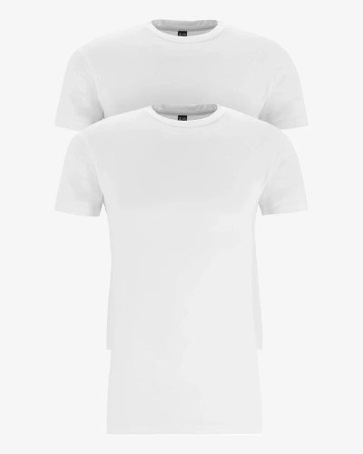 2-pack of men's white Oakville crew-neck T-shirts by Alan Red
