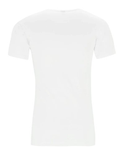 Men's white NOV deep V-neck T-shirt by Alan Red, front view