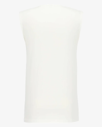 Men's white Montana sleeveless T-shirt by Alan Red, back view