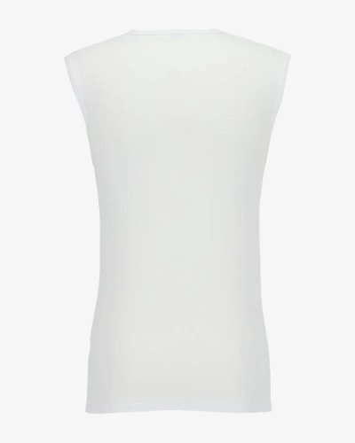 Men's white Orlando sleeveless T-shirt by Alan Red, back view