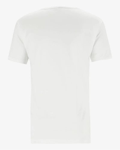 Men's white West Virginia T-shirt by Alan Red, back view