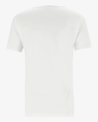 Men's white West Virginia T-shirt by Alan Red, back view