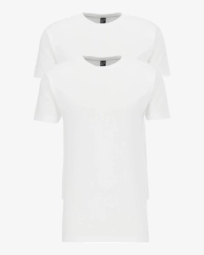 2-pack of men's white Virginia Long extra-long T-shirts by Alan Red