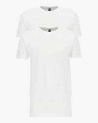 2-pack of men's white Virginia Long extra-long T-shirts by Alan Red