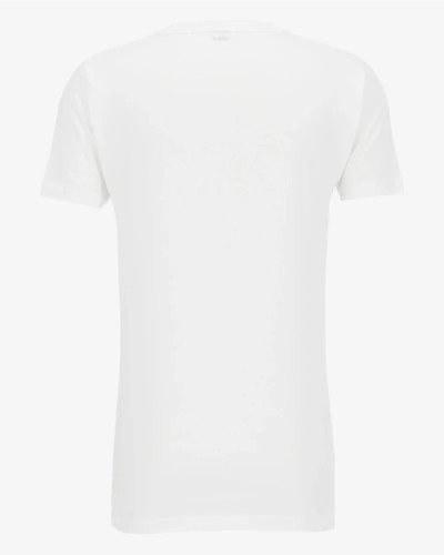 Men's white Virginia Long extra-long T-shirt by Alan Red, back view