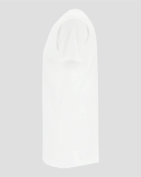 Side view of the Alan Red Vermont Long men's white extra-long T-shirt