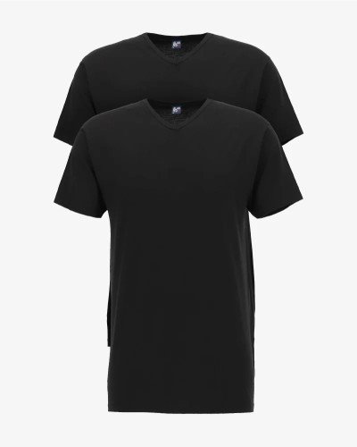 Two-pack of Alan Red Vermont Long men's black extra-long T-shirts