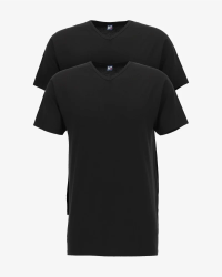 Two-pack of Alan Red Vermont Long men's black extra-long T-shirts