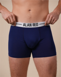 Front view of the Alan Red Lasting men's ultramarine boxer briefs
