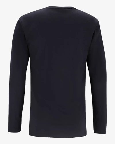 Back view of the Alan Red Virginia Sleeve men's navy long-sleeve T-shirt