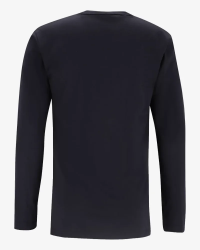Back view of the Alan Red Virginia Sleeve men's navy long-sleeve T-shirt