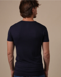 Alan Red Baltimora black men's T-shirt worn, back view