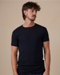 Alan Red Bilbao navy men's T-shirt worn, front view