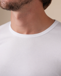 Crew-neck detail of the Alan Red Ottawa white men's T-shirt