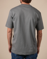 Alan Red Vanice New Green men's T-shirt worn, back view