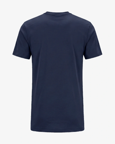 Alan Red Venice men's deep blue crew-neck T-shirt, rear product view on white background.