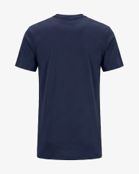 Alan Red Venice men's deep blue crew-neck T-shirt, rear product view on white background.