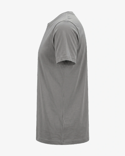 Alan Red Venice men's New Green T-shirt, side view showing stitching and short sleeve details.