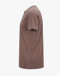Alan Red Venice men's taupe T-shirt, side view showing short sleeve and side seam details.