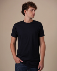 Alan Red Derby Long men's navy crew-neck T-shirt